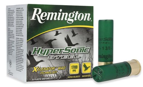 Remington HyperSonic Steel packaging and cartridges